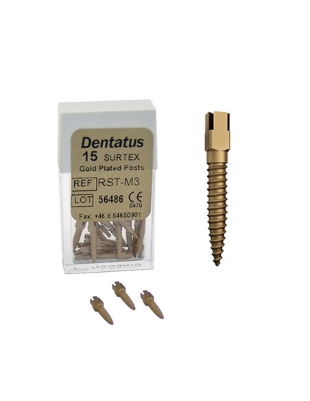 Perno Dorado Classic Surtex Medio 9,3mm. Reposición 15u.