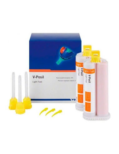 V-Posil Light Fast Silicona de Adición Cartucho 2x50 ml. VOCO