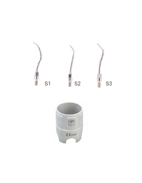 Kit 3 Puntas para Ultrasonido Neumático Sonic-L + Llave