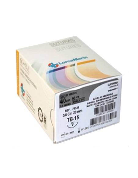 Sutura Seda TB-15 no Absorbible 50 uds.