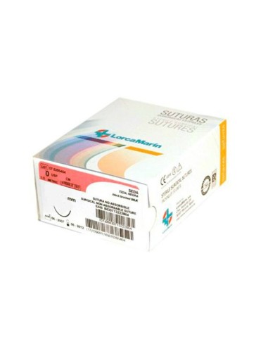 Sutura Seda no Absorbible TR-60 USP 0 Caja 12u. de Lorca Marin