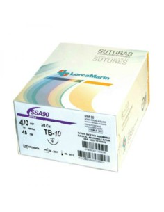 Sutura Sintética Absorbible SSA90 TB-10 4/0 Caja 36u.