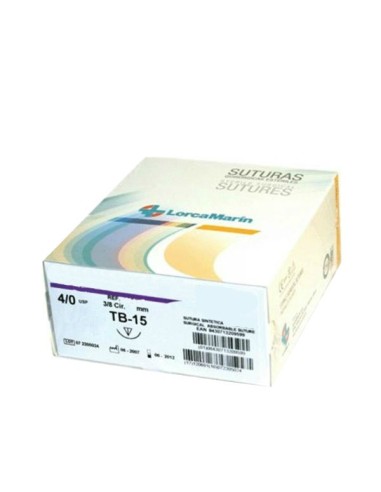 Sutura Nylon TB-15 4/0 No Absorbible 12uds.