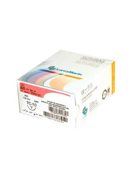 Sutura Nylon TC-10 4/0 No Absorbible 50uds. de Lorca Marin