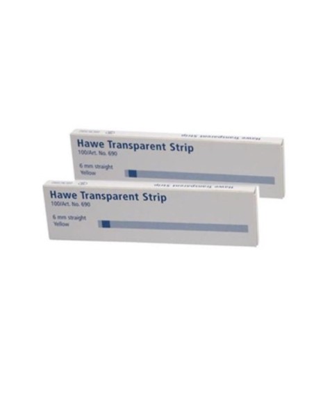 Tira Transparente Recta 10mm. 100u.