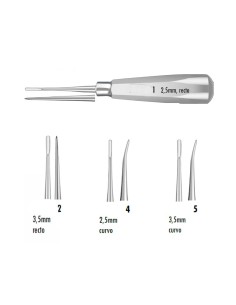 Set 4 Elevadores de Raíces LiquidSteel Rectos + Curvos