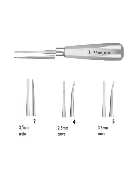 Set 4 Elevadores de Raíces LiquidSteel Rectos + Curvos