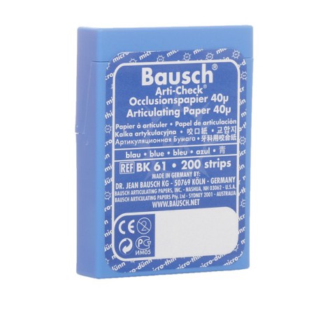 Papel articular BK62 Azul  40 Micras  