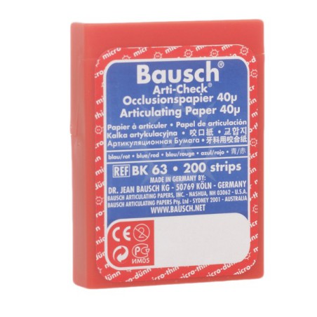 Papel BK 63 Doble Color Azul-Rojo Precortado  