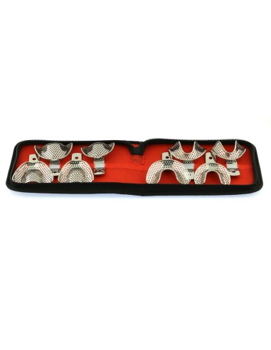 Juego Cubetas Perforadas Impresión Dental 8 uds.