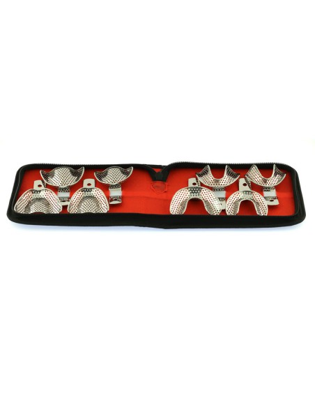 Juego Cubetas Perforadas Impresión Dental 8 uds.