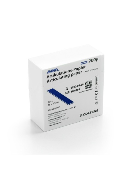 Papel Articular Hanel Tiras 1,8x5cm 200µ 300uds.
