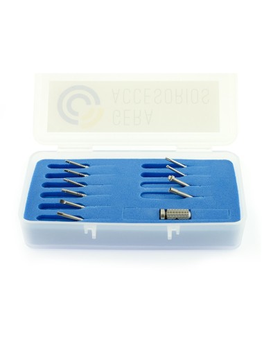 Kit 10 Destornilladores Implantes Mango Corto/Largo