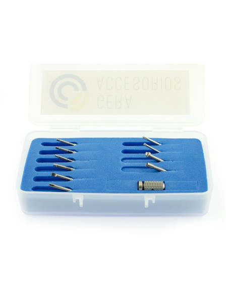 Kit 10 Destornilladores Implantes Mango Corto/Largo
